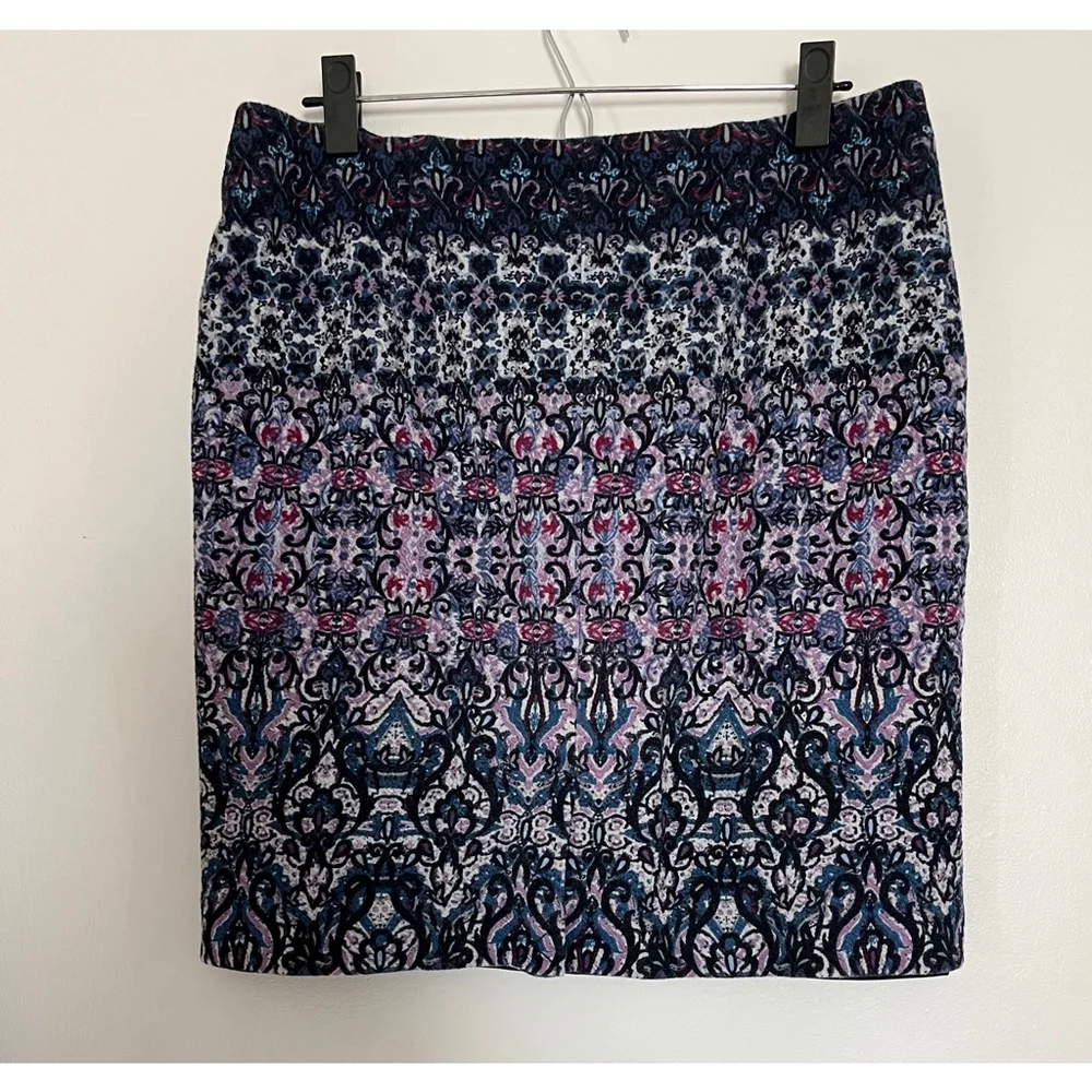 J. Jill patterned lined skirt size M
